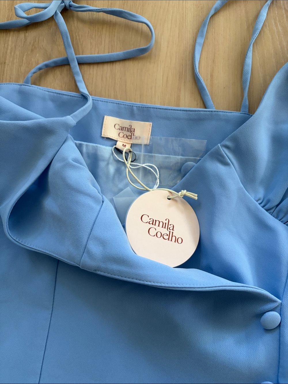 NWT Camila Coelho Aaliyah Midi Dress in Periwinkle Blue - Picture 4 of 5